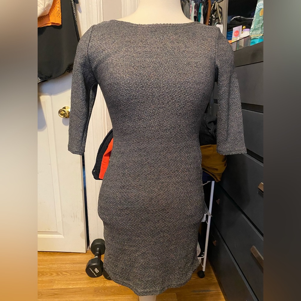 NWT, Women’s Size M Sexy Fitted Multicolor Mini DRESS Gray Women's Dress - NOUN